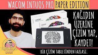 BU TABLETLE HERKES ÇİZİM YAPABİLİR Wacom Intuos Pro Paper Edition  Intuos SM inceleme [upl. by Pierre]