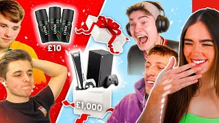 Rose Reacts to £10 vs £1000 Christmas Present Roulette [upl. by Sirtimid]