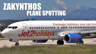 Zakynthos Plane Spotting  Landing amp Takeoff  ZTH Airport LGZA [upl. by Anoirtac]