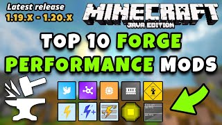 Top 10 Best Forge Performance FPS Boost Mods 1192 1193 120 Boost Your FPS [upl. by Lyrrehs]