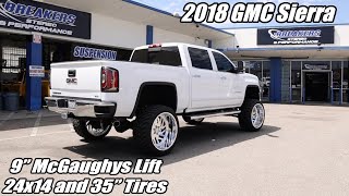 GMC Sierra 1500 Pickup with a 9quot McGaughys Lift and 24x14 American Force wheels and 35quot tires [upl. by Mungo157]