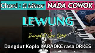 LEWUNG  Versi Dangdut Koplo KARAOKE rasa ORKES  Nada Cowok [upl. by Winonah850]