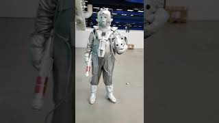 80s Cyberman Cosplay at Sci Fi World 2018 [upl. by Hymie]