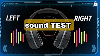 left  right stereo earphoneblooth headphones sound test [upl. by Smitt644]