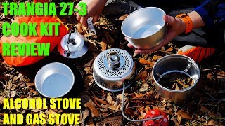 Trangia 273 Cook Kit Review with Alcohol AND Gas Burner [upl. by Hazlett480]