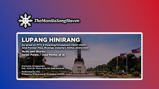 quotLupang Hinirangquot  Philippine National Anthem performed by PPO 2020 [upl. by Annaiviv]