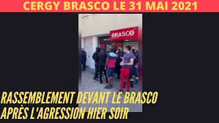 Rassemblement devant le BRASCO à Cergy après lagression négrophobe du 30 mai 2021 [upl. by Sylas]