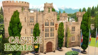 Замок🏰│Строительство│Castle Estate│SpeedBuild│NO CC The Sims 4 [upl. by Oivlis]