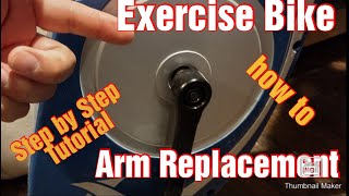 HOW TO REMOVE PEDAL ARMS ON EXERCISE BIKES EASY STEP bY STEP [upl. by Nyliahs]