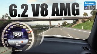 Mercedes C63 AMG Coupé 62 V8  0258 kmh acceleration 60FPS [upl. by Keheley]