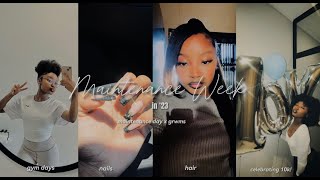 diary entry 8 maintenance week in 23  gym days nails hair celebrating 10k maintenance day [upl. by Ynahpets]