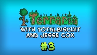 Terraria 12 Deep Place Mine  Episode 3  Jesse is bad at nature conservation [upl. by Kcolttam]