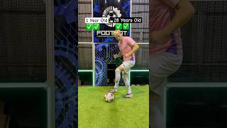 Age vs Skill 1YearOld vs 28YearOld in Footbot Challenge Showdown ⚽👶🆚👨💪 [upl. by Retep]