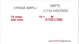 3 Phase Amp Equation [upl. by Hars537]