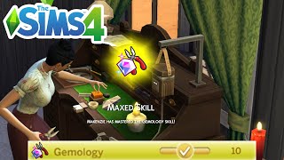 How To Max Gemology Skill Cheat Level Up Skills Cheats  The Sims 4 [upl. by Eissirhc]