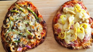 Pizza 🍕 con guisado de champiñones receta [upl. by Ninnetta]