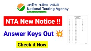 💥New Notice from NTA  Answer Keys Update  UGC NET MENTOR [upl. by Acinoreb756]