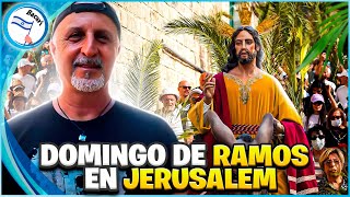 Domingo De Ramos En Tierra Santa  Procesion en Jerusalen [upl. by Nyrrat]