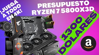 Monta Tu PC Gaming 4k Ryzen 7 5800X3D Presupuesto 1300 USD 2024 [upl. by Bondon418]