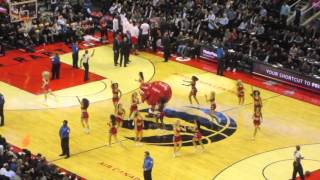 Toronto Raptors Vs Minnesota Timberwolves  Raptors Dance Pak amp Mascot [upl. by Prentice]