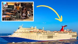 Fight on Carnival Cruise Sends Chairs Flying Hurricane Diversion [upl. by Tegan]