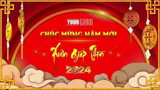 Visual Tết Background New Year  background tất niên Background tết [upl. by Adirf704]