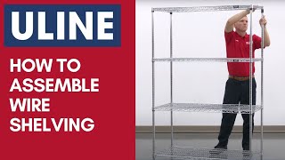 How to Assemble Wire Shelving Storage Racks [upl. by Hcab]