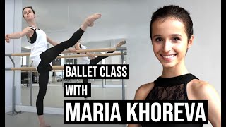 First Soloist of the Mariinsky Theatre Maria Khoreva Ballet Barre Class [upl. by Rebmak]