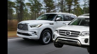 2018 Infiniti QX80 vs 2017 MercedesBenz GLS 450 [upl. by Oivatco]