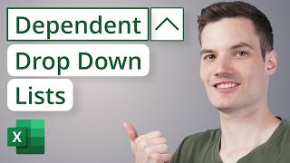 Create Dependent Drop Down List in Excel  EASY METHOD [upl. by Hawger]