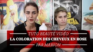 La coloration des cheveux en rose par Marion Seclin [upl. by Assennej]