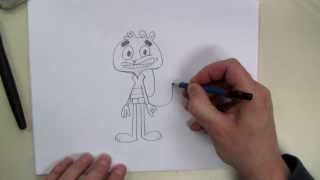 How To Draw Scaredy Squirrel YTV [upl. by Eittol877]