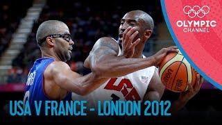 Basketball  Men  USAFRA  London 2012 Olympic Games [upl. by Alrich]