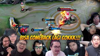 GILAKKK REAKSI PARA CASTER DAN STREAMERS EPIC COMEBACK DARI TEAM SRG VS APBREN [upl. by Jeggar]