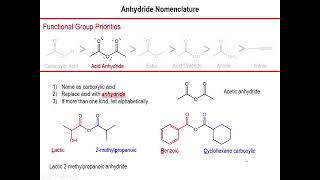 Lec6  Anhydride Nomenclature [upl. by Atrice]