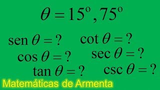 relaciones trigonometricas de angulos multiplos de 15 grados clase 1 [upl. by Inwat]