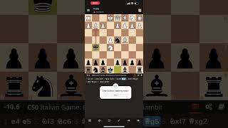 Blackburne opening mate trap kostic Gambit chessopenings blackburne italianopening [upl. by Redna]