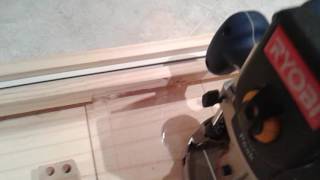 Special jig for cutting routing angled slots for a louvered door [upl. by Chic941]