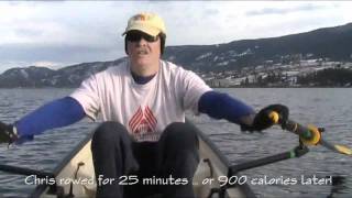 Slide Seat Recreational Rowing with Chris  even in winter [upl. by Jar]