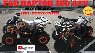 Tao Raptor 200 ATV Review In Grey Orange [upl. by Lazar208]