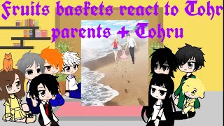 Fruits baskets react to Tohru parents tohru  Gacha reaction [upl. by Dnomde123]