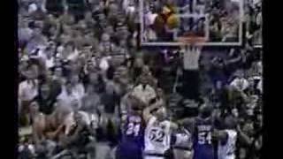 Shaq hits Mutombo [upl. by Landrum]