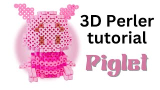 Piglet 3D Perler Tutorial [upl. by Airdnassac]