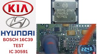 HOW TO TEST ECM ECU BOSCH 16C39 HYUNDAI KIA IC 30591 [upl. by Neetsirk]