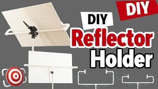 DIY Photography Studio Reflector Holder and One Light Portrait Lighting Tutorial [upl. by Leksehcey52]