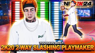 THE BEST 2WAY SLASHING PLAYMAKER IN NBA 2K24 is BACK… NEW MOST OVERPOWERED SLASHER BUILD IN NBA2K24 [upl. by Tobit725]