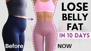 Debloating workout that works fast in 10 days lose hanging belly fat Get flat abs smaller waist [upl. by Gariepy]