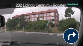 202 Ropsten  Lidingö Centrum  Ropsten [upl. by Bond]