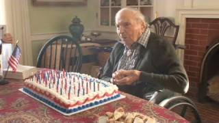 Last living US WWI vet turns 110 [upl. by Dorin482]