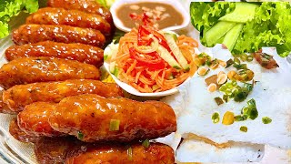 NEM NƯỚNG CHAY Không ngờ làm Dễ mà Dai Ngon như Nem Thịt  Vegetarian spring rolls [upl. by Arimak]